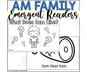 AM Words Emergent Reader: What Does Sam Like?