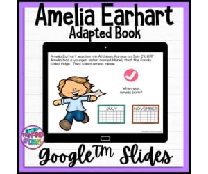 Amelia Earhart Adapted Book / Google Slides