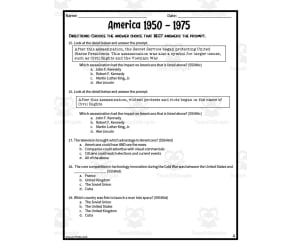 America 1950-1975 Assessment Study Guide