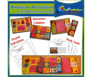 American Revolution Lapbook / Interactive Notebook - EBOOK