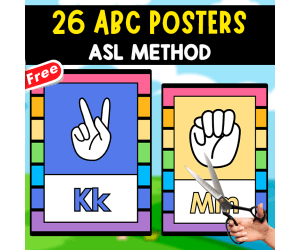 American Sign Language POSTERS | ALPHABET