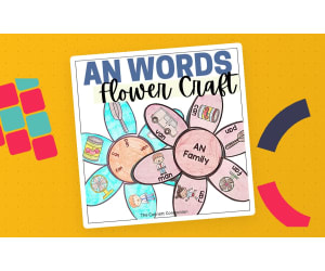 AN Word Family Flower Craft