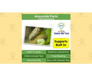 Anaconda Facts | Interactive Science Lesson | Micro-Learning Deck