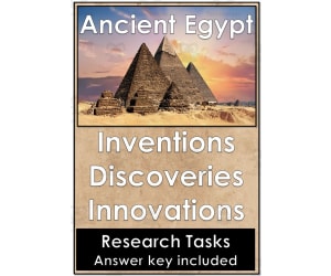 Ancient Egypt - Inventions, Innovations, and Discoveries, - NO PREP - Research Project