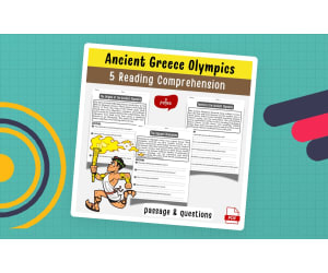 Ancient Greek Olympics Reading Comprehension passage & Question Worksh