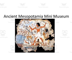 Ancient Mesopotamia Mini Museum