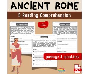 Ancient Rome Reading Passages Comprehension Questions | Civilizations