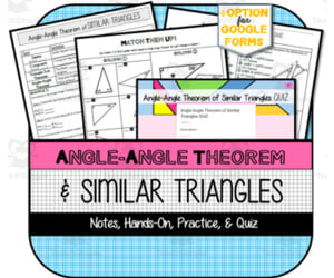 Angle-Angle Theorem of Similar Triangles NOTES, PRACTICE, QUIZ