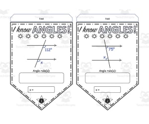 Angles of Parallel Lines Pennant Activity