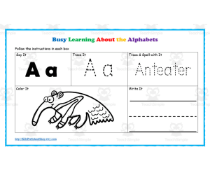 Animal Alphabet Practice