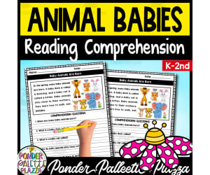 Animal Babies - Reading Comprehension + Solution