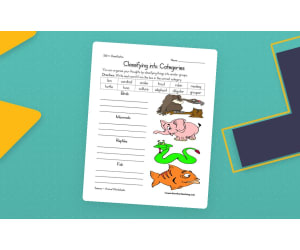 Animal Classification Worksheet