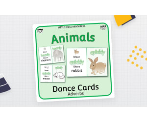 Animal Dance Cards - Movement Adverbs