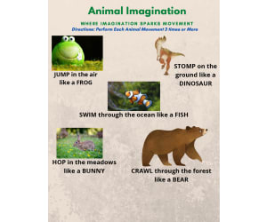 Animal Imagination Movement Printable