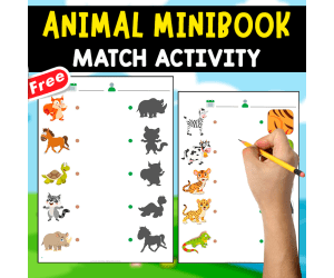 ANIMAL MINIBOOK | TRACE, COUNT AND MATCH