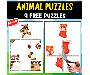 ANIMAL PUZZLES | 9 FUNNY PUZZLES FOR KIDS_J