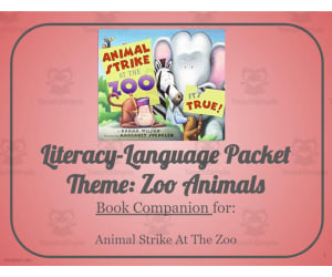 Animal Strike At The Zoo: Language-Literacy Book Companion Packet