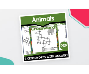 Animals Crosswords – Vocabulary Practice Set