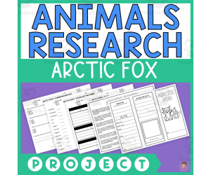 Animals Research Project | Nonfiction Reading, Worksheets, Brochure | Arctic Fox | Arctic Animals