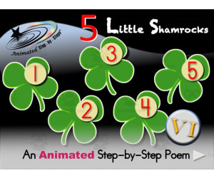 Animated Poem: 5 Little Shamrocks VI