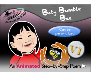 Animated Poem: Baby Bumble Bee VI