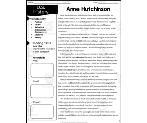 Anne Hutchinson Reading Packet