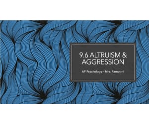 AP Psychology Lecture Slides: Altruism, Aggression & Interpersonal Attraction