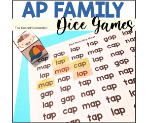 AP Word Dice Games - A CVC Phonics Center