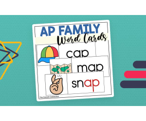 AP Word Family Word Wall Cards