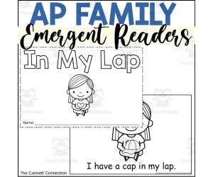 AP Words Emergent Reader: In My Lap