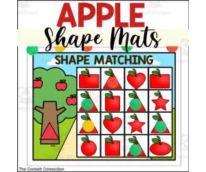 Apple 2D Shapes Matching Mats