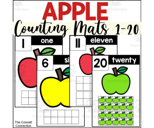 Apple Counting Mats 1-20