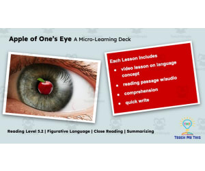 Apple of One's Eye | Figurative Language Activity | Micro-Learning Deck