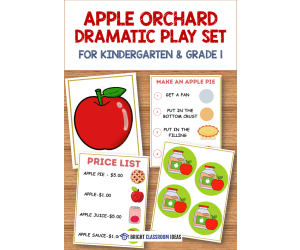 Apple Orchard Dramatic Play Set for Kindergarten & Grade 1