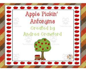 Apple Pickin' Antonyms