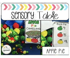 Apple Pie Sensory Table