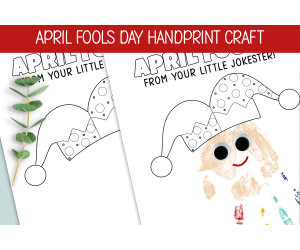 April Fool's Day Handprint DIY Craft, April Classroom Activity