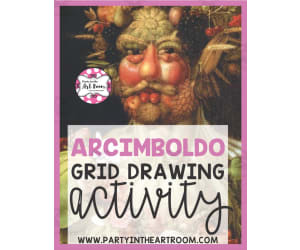 Arcimboldo Grid Drawing Activity