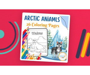 Arctic Animals Printable Coloring Pages.