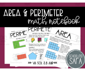 Area and Perimeter Math Interactive Notebook