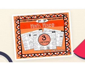 Area and Perimeter Math Maze