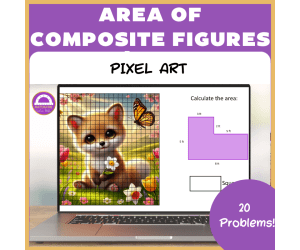 Area of Composite Shapes Pixel Art