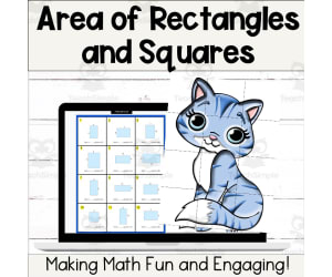 Area of Rectangles & Squares Digital Self-Checking Activity (Slides)