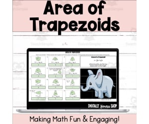 Area of Trapezoids Self-Checking Digital Activity