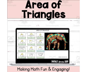 Area of Triangles Digital Self-Checking Activity