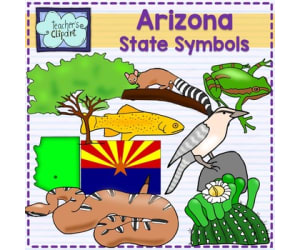 Arizona State Symbols Clip Art