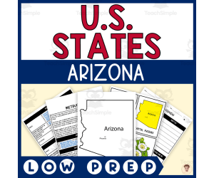 Arizona State Unit Study (Capital, Bird, Flower, Flag, Animal)