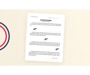 Arnold the Anteater - Reading Comprehension Worksheet