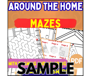 Around the Home Maze: 1 Page Sample (PDF)