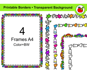 Art Frames – School Frames – School Borders-School Clipart